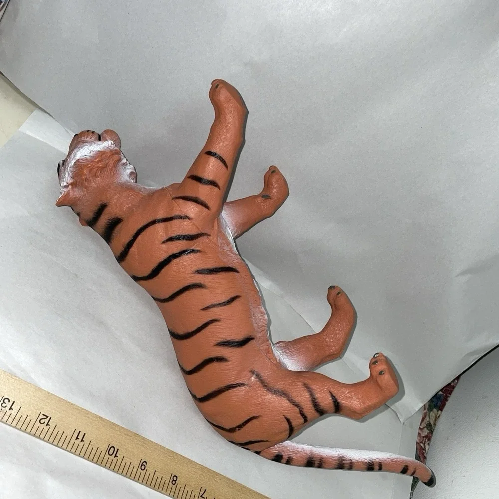 Vintage Large Rubber Tiger